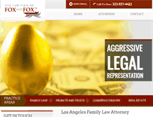 Tablet Screenshot of foxandfox.com